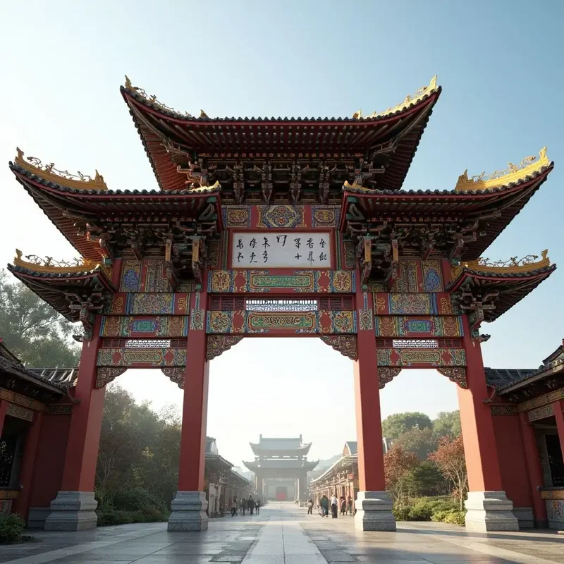 寺庙山门牌坊定制