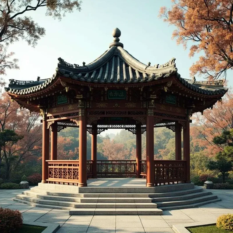 古建八角亭