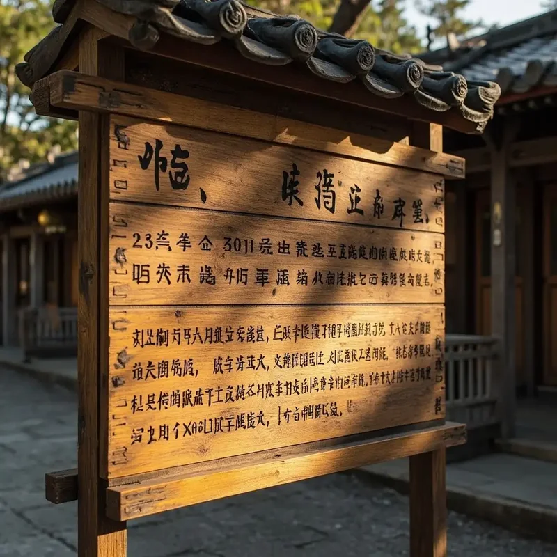 景区导视牌匾